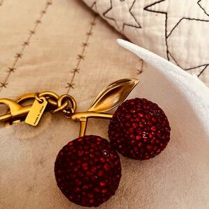Coach Crystal Cherry Bag Charm